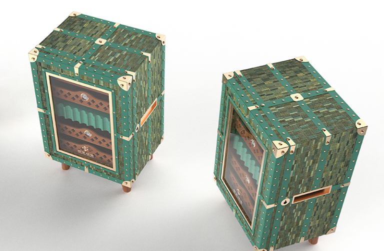 Copper Art Cigar Display Cabinet Customization Specs Image