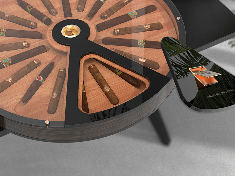Custom Cigar Humidor Table