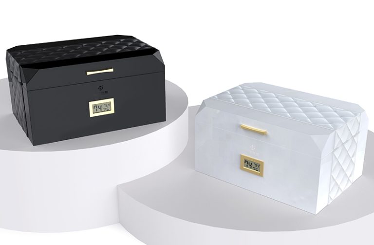 Small Sheepskin Irregular-Shaped Humidor Solution Specs Image